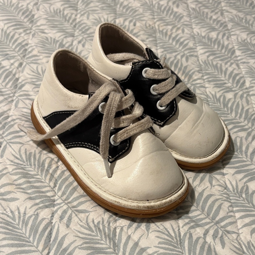 Stylish Kids Dress Shoes in Black and White
